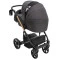 Коляска 2 в 1 Bair Onyx Soft OS-747 черный, арт. 680957