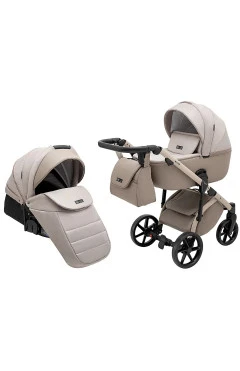Коляска 2 в 1 Adamex Nola Natura 4 cappuccino, арт. 681681