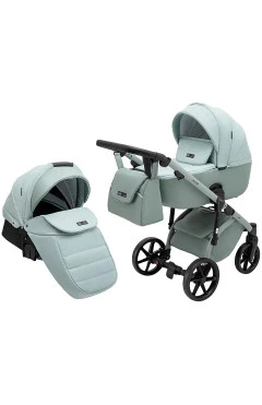 Коляска 2 в 1 Adamex Nola Natura 8 mint, арт. 681682