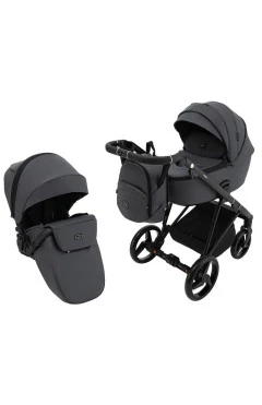 Коляска 2 в 1 Adamex Blanc Eco SA-5 графіт, арт. 680709