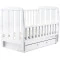 Кровать Babyroom Шарик SH-03 маятник, ящик, откидной бок  бук белый,  код товара: 625946