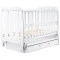 Кровать Babyroom Шарик SH-03 маятник, ящик, откидной бок  бук белый,  код товара: 625946