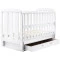 Кровать Babyroom Шарик SH-03 маятник, ящик, откидной бок  бук белый,  код товара: 625946