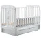Кровать Babyroom друзья, маятник, ящик, откидной бок DDMYO-3 бук серый, арт. 626140