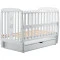 Кровать Babyroom друзья, маятник, ящик, откидной бок DDMYO-3 бук серый, арт. 626140