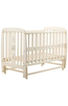 Кровать Babyroom Друзья маятник, откидной бок DDMO-02  бук слоновая кость