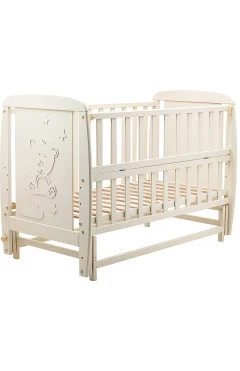 Ліжко Babyroom Умка маятник, відкидний бік DUMO-02 бук слонова кістка