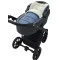Зимовий конверт Babyroom Wool №20 з подовженням jeans blue (синій), арт. 680585
