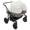 Коляска 2 в 1 для двойни Bair Sorento DUO BS-03 слоновая кость / капучино, арт. 680815