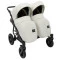 Коляска 2 в 1 для двойни Bair Sorento DUO BS-03 слоновая кость / капучино, арт. 680815