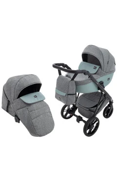 Коляска 2 в 1 Bair Lion BL-02 сірий / нефрит