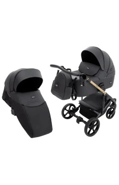 Коляска 2 в 1 Bair Onyx ECO OE-01 черный, арт. 680789