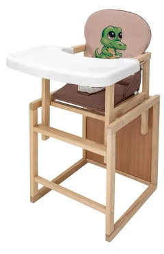 Стільчик-трансформер Babyroom Пеппі-230 eko капучино / шоколад (крокодил), арт. 680994