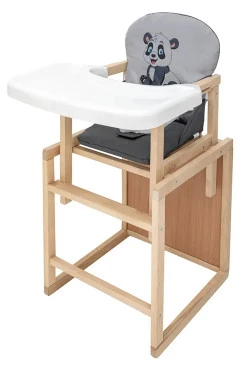 Стільчик-трансформер Babyroom Пеппі-230 eko сірий / графіт (панда), арт. 681000