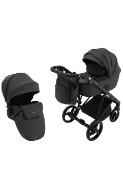 Коляска 2 в 1 Adamex Blanc Eco SA-2 чорний, арт. 680706