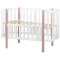 Кровать Babyroom Луна 120x60 набор 80x60 белый / капучино, 680870
