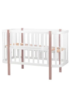Кровать Babyroom Луна 120x60 набор 80x60 белый / капучино