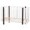 Кровать Babyroom Луна 120x60 набор 80x60 белый / венге, 680872