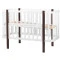 Кровать Babyroom Луна 120x60 набор 80x60 белый / венге, 680872