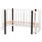 Кровать Babyroom Луна 120x60 набор 80x60 белый / венге, 680872