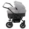Коляска 2 в 1 для двойни Bair Sorento DUO BS-02 серый / графит, арт. 680814
