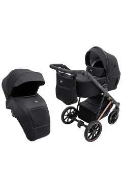 Коляска 2 в 1 Bair Vega Soft VSM-05 black magma черный, арт. 681062