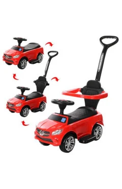 Машинка-каталка с толкателем Bambi M 3503C-3,красный