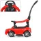 Машинка-каталка с толкателем Bambi M 3902L-3,красный,  код товара: M 3902L-3