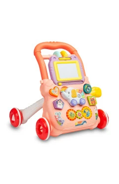 Ходунки-каталка Caretero ZOO pink, арт. TOYZ-9019