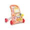 Ходунки-каталка Caretero ZOO pink, арт. TOYZ-9019