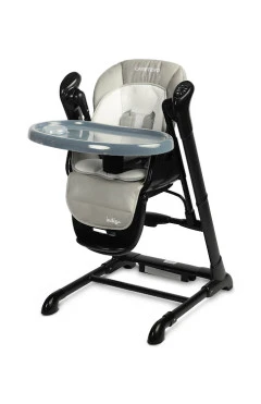 Стульчик для кормления качеля 2 в 1 Caretero indigo black grey, арт. TERO-7650