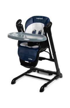 Стульчик для кормления качеля 2 в 1 Caretero indigo black navy, арт. TERO-7652