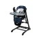 Стільчик для годування гойдалка 2 в 1 Caretero indigo black navy, арт. TERO-7652