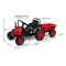 Электротрактор Caretero (Toyz) Hector Red,  код товара: TOYZ-7141