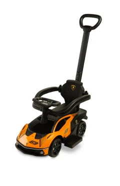 Машинка для катання Caretero Lamborghini Essenza orange з батьківською ручкою, арт. TOYZ-2587