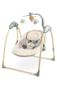 Крісло гойдалки Caretero Loop Beige,бежевий