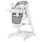 Стульчик для кормления + качели 2 в 1 Caretero Indigo Grey,серый,  код товара: TERO-761