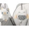 Стульчик для кормления + качели 2 в 1 Caretero Indigo Grey,серый,  код товара: TERO-761