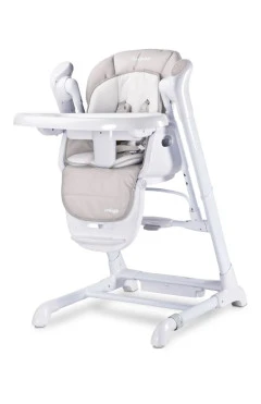 Стульчик для кормления + качели 2 в 1 Caretero Indigo Light Grey,серый