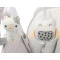 Стульчик для кормления + качели 2 в 1 Caretero Indigo Light Grey,серый,  код товара: TERO-764