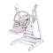 Стульчик для кормления + качели 2 в 1 Caretero Indigo Light Grey,серый,  код товара: TERO-764