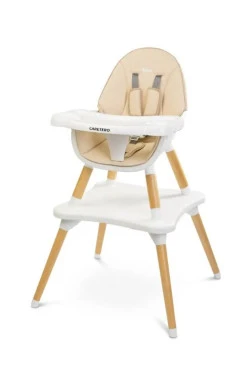 Стульчик для кормления 2 в 1 Caretero Tuva beige, бежевый, арт. TERO-7707