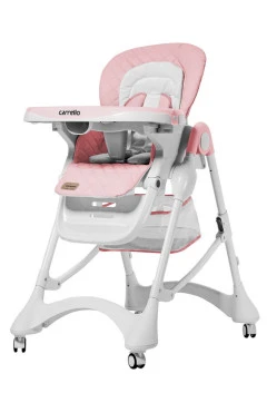 Стульчик для кормления CARRELLO Caramel CRL-9501/3 Candy Pink с 6 месяцев розовый