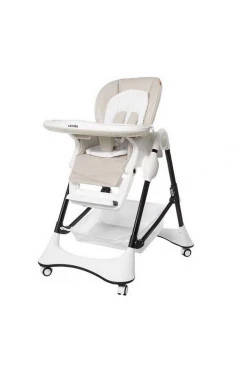 Стільчик для годування CARRELLO Stella CRL-9503 light beige екокожа 4 положення спинки