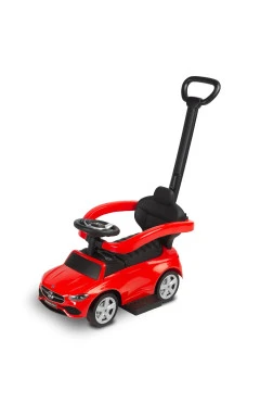 Машинка для катання Caretero Mercedes C-CLASS з батьківською ручкою red, арт. TOYZ-25853