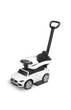 Машинка для катання Caretero (Toyz) Mercedes C-CLASS з батьківською ручкою white, арт. TOYZ-25850