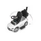 Машинка для катання Caretero (Toyz) Mercedes C-CLASS з батьківською ручкою white, арт. TOYZ-25850