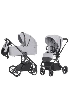 Коляска  универсальная CARRELLO Alfa CRL-6507 (2in1) Feather Grey /1/