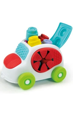 Игрушка-машинка с конструктором Clementoni "Sensory Car", серия "Soft Clemmy", 8 деталей