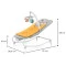 Шезлонг-качалка Kinderkraft Felio 2 forest yellow (KBFELI20YEL0000), арт. 301083